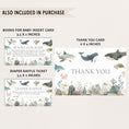 Load image into Gallery viewer, Sea Animals Baby Shower Invite & Games