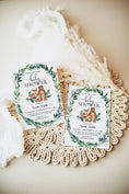 Load image into Gallery viewer, Woodland Animals Baby Shower Invite