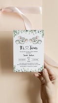 Load image into Gallery viewer, Twin Koala Baby Shower Invite