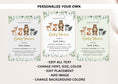 Load image into Gallery viewer, Woodland Baby Shower Invite & Games