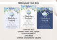 Load image into Gallery viewer, Blue Tea Party Baby Shower Invite & Games