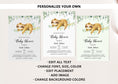 Load image into Gallery viewer, Sloth Baby Shower Invite & Games