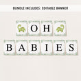 Load image into Gallery viewer, Complete Twin Dinosaurs Baby Shower Bundle