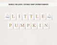 Load image into Gallery viewer, Complete Greenery Pumpkin Baby Shower Bundle