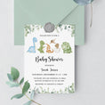 Load image into Gallery viewer, Dinosaur Baby Shower Invite