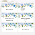 Load image into Gallery viewer, Blue Floral Virtual Baby Shower Games