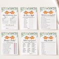 Load image into Gallery viewer, 14 Twin Triceratops Baby Shower Games