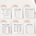 Load image into Gallery viewer, 14 Pampas Baby Shower Games