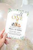 Load image into Gallery viewer, Woodland Birthday Invite