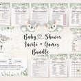 Load image into Gallery viewer, Twin Koala Baby Shower Invite & Games Bundle
