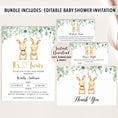 Load image into Gallery viewer, Complete Twin Bunnies Baby Shower Bundle