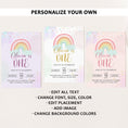 Load image into Gallery viewer, Rainbow Birthday Invite