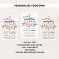 Load image into Gallery viewer, Floral Pumpkin Birthday Invite