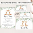 Load image into Gallery viewer, Complete Twin Giraffes Baby Shower Bundle
