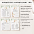Load image into Gallery viewer, 14 Twin Giraffes Baby Shower Games