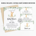 Load image into Gallery viewer, Bunny Baby Shower Invite & Games