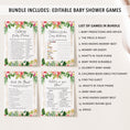 Load image into Gallery viewer, 14 Tropical Floral Baby Shower Games