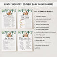 Load image into Gallery viewer, 14 Woodland Baby Shower Games