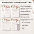 Load image into Gallery viewer, Floral Baby Shower Invite & Games