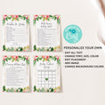 Load image into Gallery viewer, 14 Tropical Floral Baby Shower Games