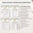 Load image into Gallery viewer, Complete Twin Bunnies Baby Shower Bundle