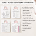 Load image into Gallery viewer, Rainbow Baby Shower Invite & Games