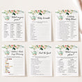 Load image into Gallery viewer, Garden Tea Party Baby Shower Invite & Games