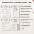 Load image into Gallery viewer, Twin Bears Baby Shower Invite & Games Bundle