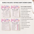 Load image into Gallery viewer, Butterflies Baby Shower Invite & Games