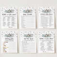 Load image into Gallery viewer, Winter Animals Baby Shower Invite & Games