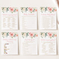 Load image into Gallery viewer, Floral Baby Shower Invite & Games