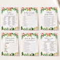 Load image into Gallery viewer, Tropical Floral Baby Shower Invite & Games