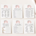 Load image into Gallery viewer, Rainbow Baby Shower Invite & Games