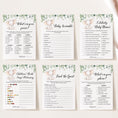 Load image into Gallery viewer, Elephant Baby Shower Invite & Games