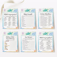 Load image into Gallery viewer, Under the Sea Baby Shower Invite & Games