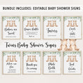 Load image into Gallery viewer, Complete Twin Bears Baby Shower Bundle