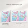Load image into Gallery viewer, Mermaid Birthday Invite