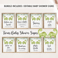 Load image into Gallery viewer, Complete Twin Dinosaurs Baby Shower Bundle