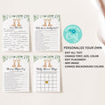 Load image into Gallery viewer, Twin Giraffes Baby Shower Invite & Games Bundle