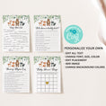 Load image into Gallery viewer, Woodland Baby Shower Invite & Games