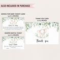 Load image into Gallery viewer, Elephant Baby Shower Invite & Games