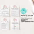 Load image into Gallery viewer, Rainbow Baby Shower Invite & Games