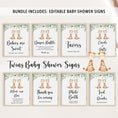Load image into Gallery viewer, Complete Twin Giraffes Baby Shower Bundle
