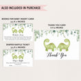 Load image into Gallery viewer, Twin Dinosaurs Baby Shower Invite & Games Bundle