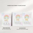 Load image into Gallery viewer, Rainbow Birthday Invite