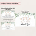Load image into Gallery viewer, Twin Elephants Baby Shower Invite & Games Bundle
