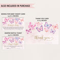 Load image into Gallery viewer, Butterflies Baby Shower Invite & Games