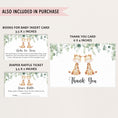 Load image into Gallery viewer, Twin Giraffes Baby Shower Invite & Games Bundle