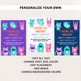 Load image into Gallery viewer, Girl Monster Birthday Invite