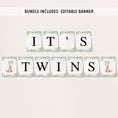 Load image into Gallery viewer, Complete Twin Giraffes Baby Shower Bundle